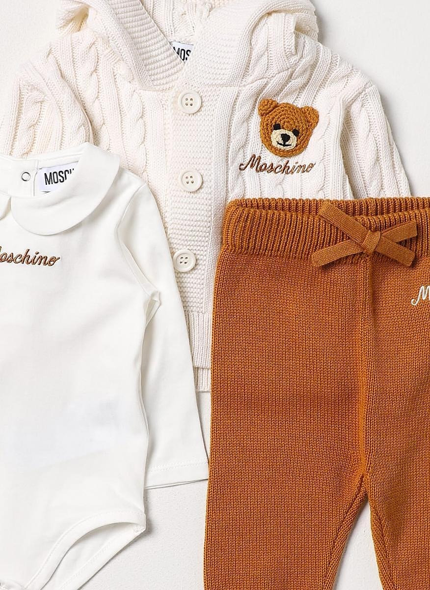 Комплект с бродерия Moschino Kids